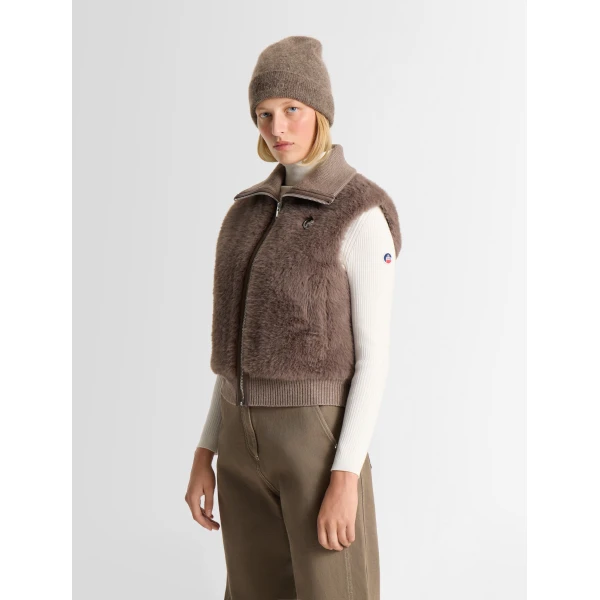 Fusalp Piagae Sleeveless Jacket in Falcon, view 3 | Vests | Luxury Shoes 