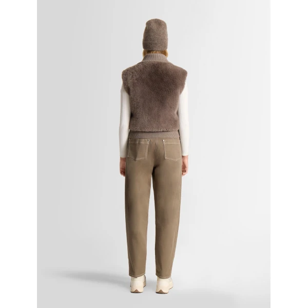 Fusalp Piagae Sleeveless Jacket in Falcon, view 4 | Vests | Luxury Shoes 
