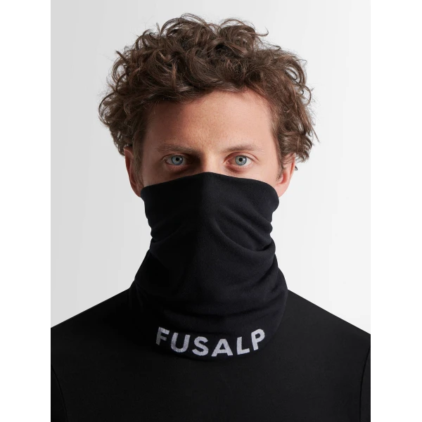 Fusalp Ruan Neck Warmer in Black, view 2 | Scarves | Luxury Shoes 