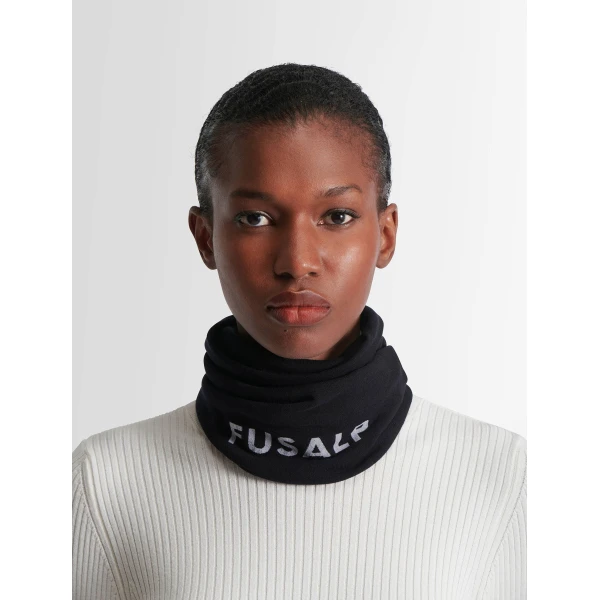 Fusalp Ruan Neck Warmer in Black, view 3 | Scarves | Luxury Shoes 