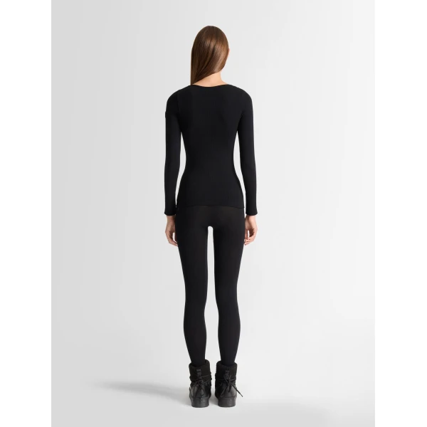 Fusalp Troop Crew Neck Thermal Layer in Black, view 4 | Base Layers | Luxury Shoes 