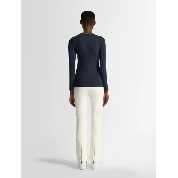 Fusalp Troop Crew Neck Thermal Layer in Navy, view 4 | Base Layers | Luxury Shoes 