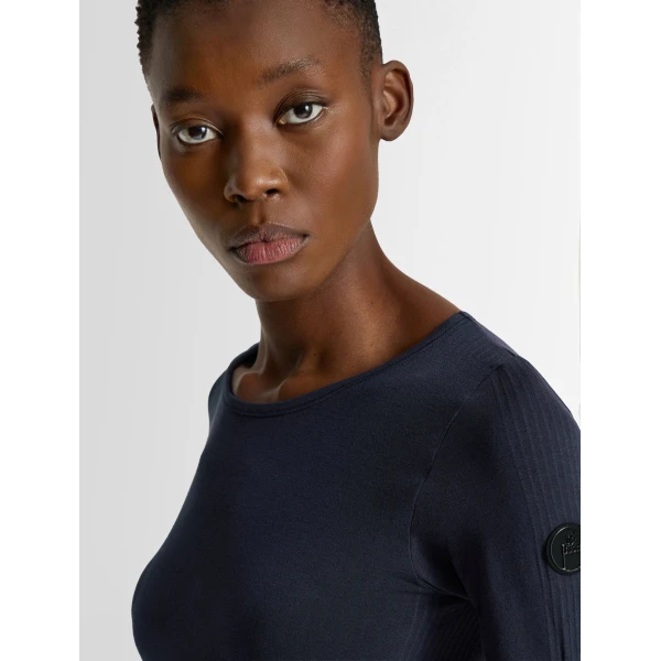 Fusalp Troop Crew Neck Thermal Layer in Navy, view 5 | Base Layers | Luxury Shoes 