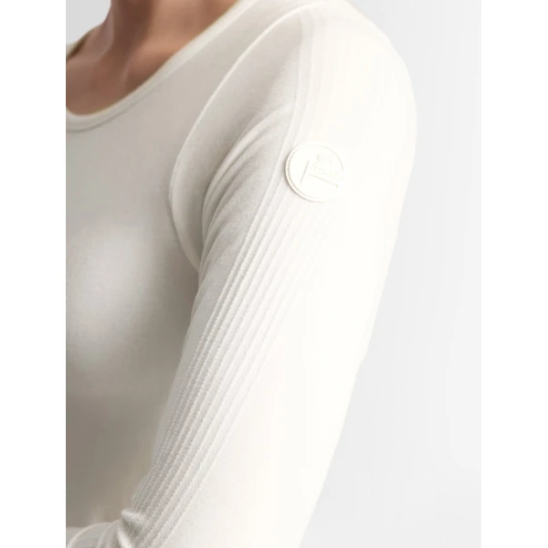 Fusalp Troop Crew Neck Thermal Layer in Snow, view 5 | Base Layers | Luxury Shoes 