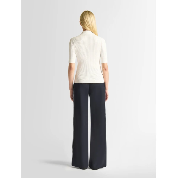 Fusalp Vera Short-Sleeve Polo Shirt in Flocon, view 4 | Short Sleeved | Luxury Shoes 