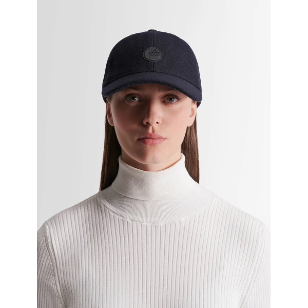 Fusalp Wool Cap in Navy, view 2 | Hats | Luxury Shoes 