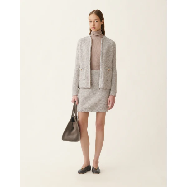 Fabiana Filippi Tweed Jacket in Granite