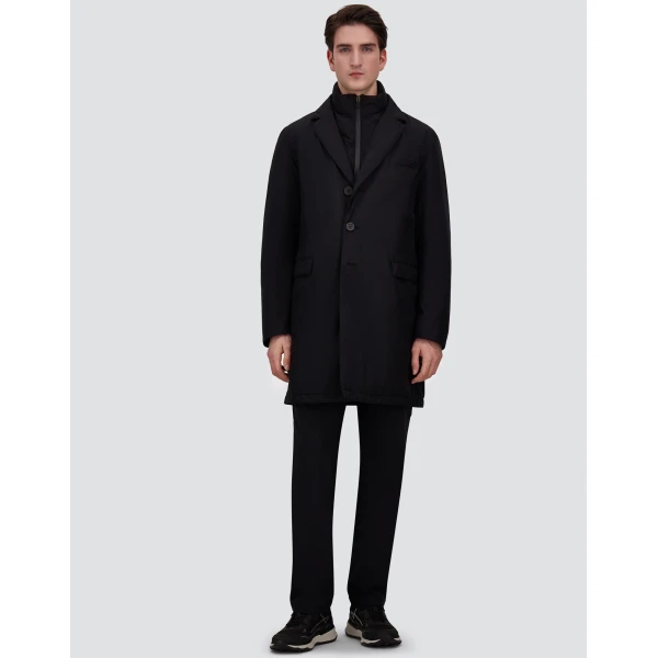 Herno 2-Layer Gore-Tex® Coat in Black | Men's Coats | Luxury Shoes 