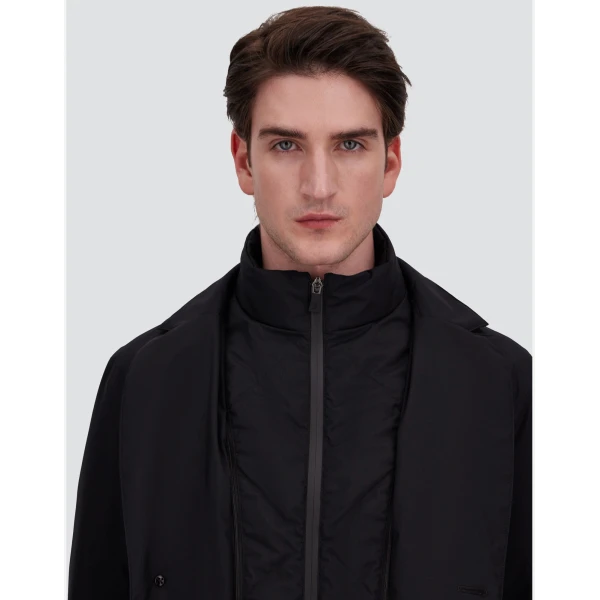 Herno 2-Layer Gore-Tex® Coat in Black | Men's Coats | Luxury Shoes 