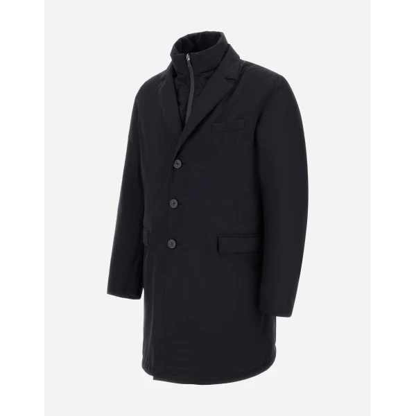 Herno 2-Layer Gore-Tex® Coat in Black | Men's Coats | Luxury Shoes 