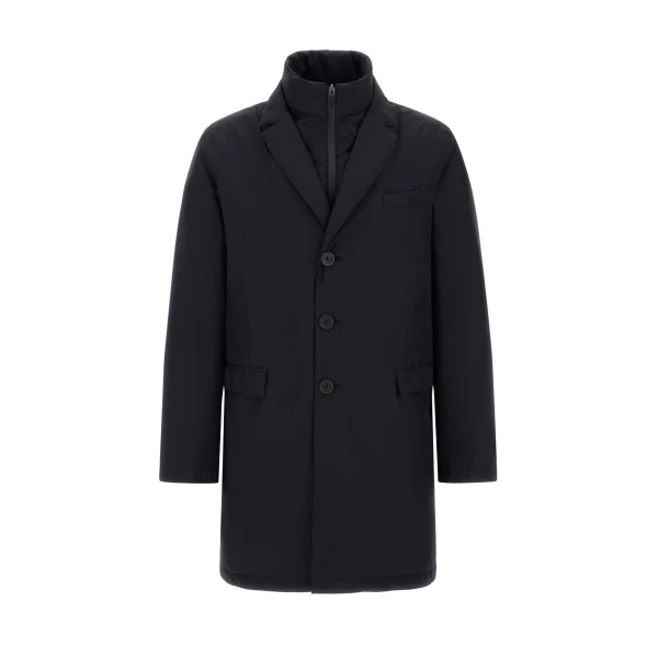 Herno 2-Layer Gore-Tex® Coat in Black | Men's Coats | Luxury Shoes 