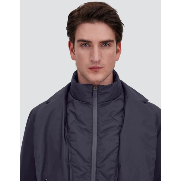 Herno 2-Layer Gore-Tex® Coat in Blue | Men's Coats | Luxury Shoes 