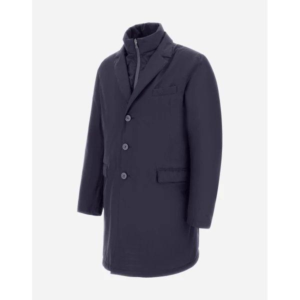 Herno 2-Layer Gore-Tex® Coat in Blue | Men's Coats | Luxury Shoes 