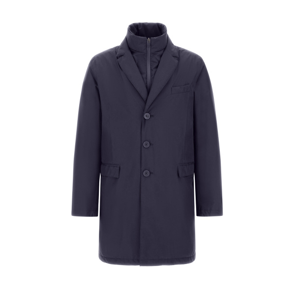 Herno 2-Layer Gore-Tex® Coat in Blue | Men's Coats | Luxury Shoes 