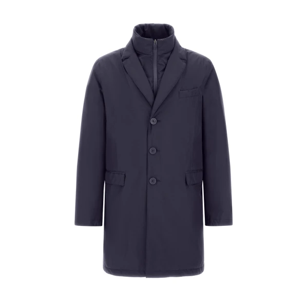 Herno 2-Layer Gore-Tex® Coat in Blue | Men's Coats | Luxury Shoes 