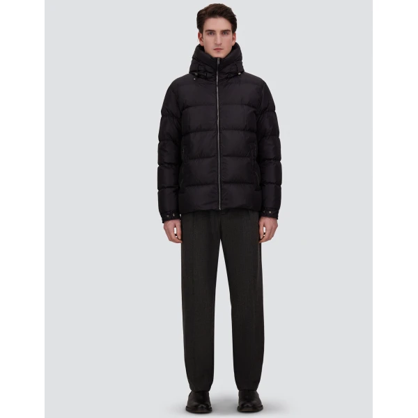 Herno Absolute Black Nylon Jacket in Black | Men's Jackets | Luxury Shoes 