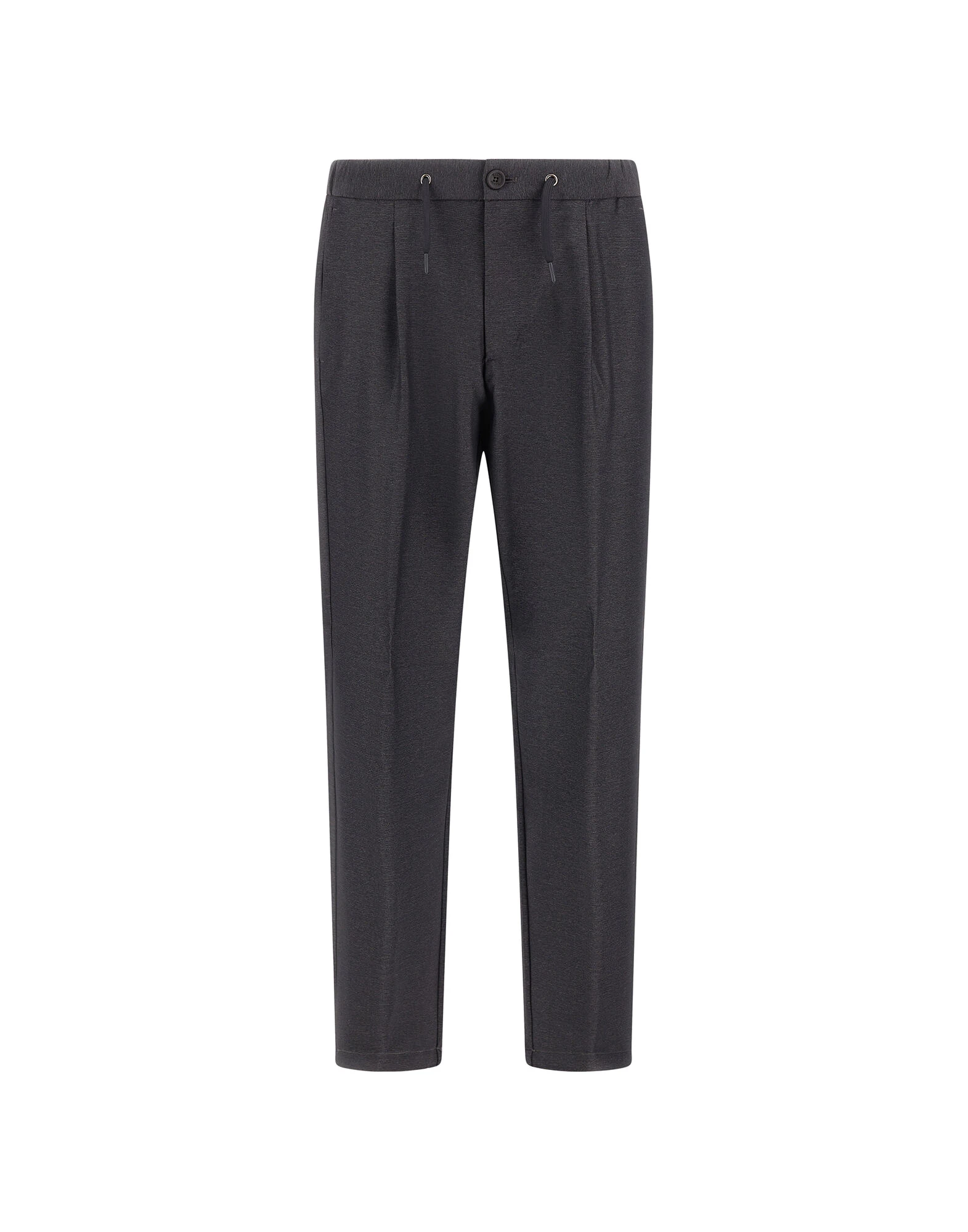 Herno Anthracite Trousers in Melange-Effect Stretch Fabric Herno Anthracite Trousers in Melange-Effect Stretch Fabric | Men's Trousers | Luxury Shoes