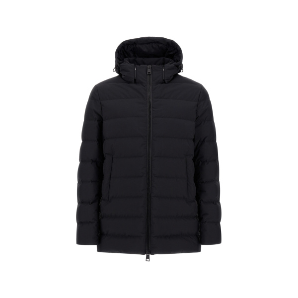 Herno Black Jacket in 2-Layer Windstopper | Men's Jackets | Luxury Shoes 