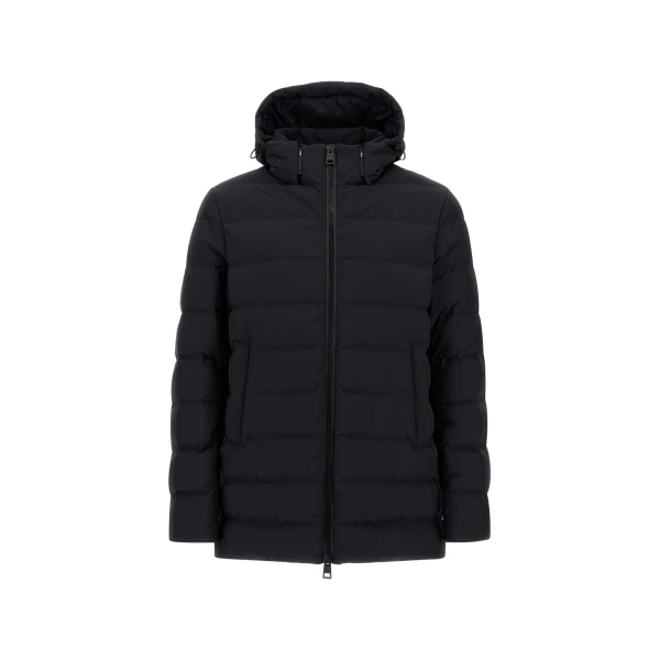 Herno Black Jacket in 2-Layer Windstopper | Men's Jackets | Luxury Shoes 