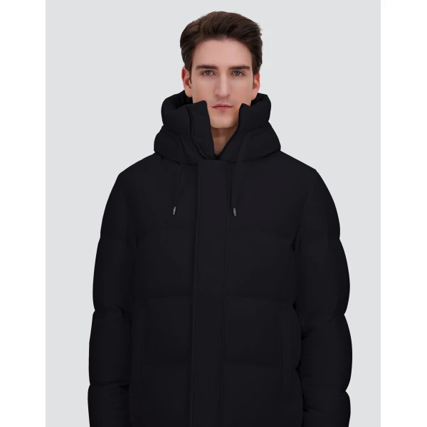 Herno Black Jacket in Cashmere, Silk and Nylon with Iridescent Effect | Men's Jackets | Luxury Shoes 