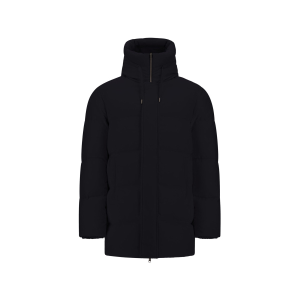 Herno Black Jacket in Cashmere, Silk and Nylon with Iridescent Effect | Men's Jackets | Luxury Shoes 