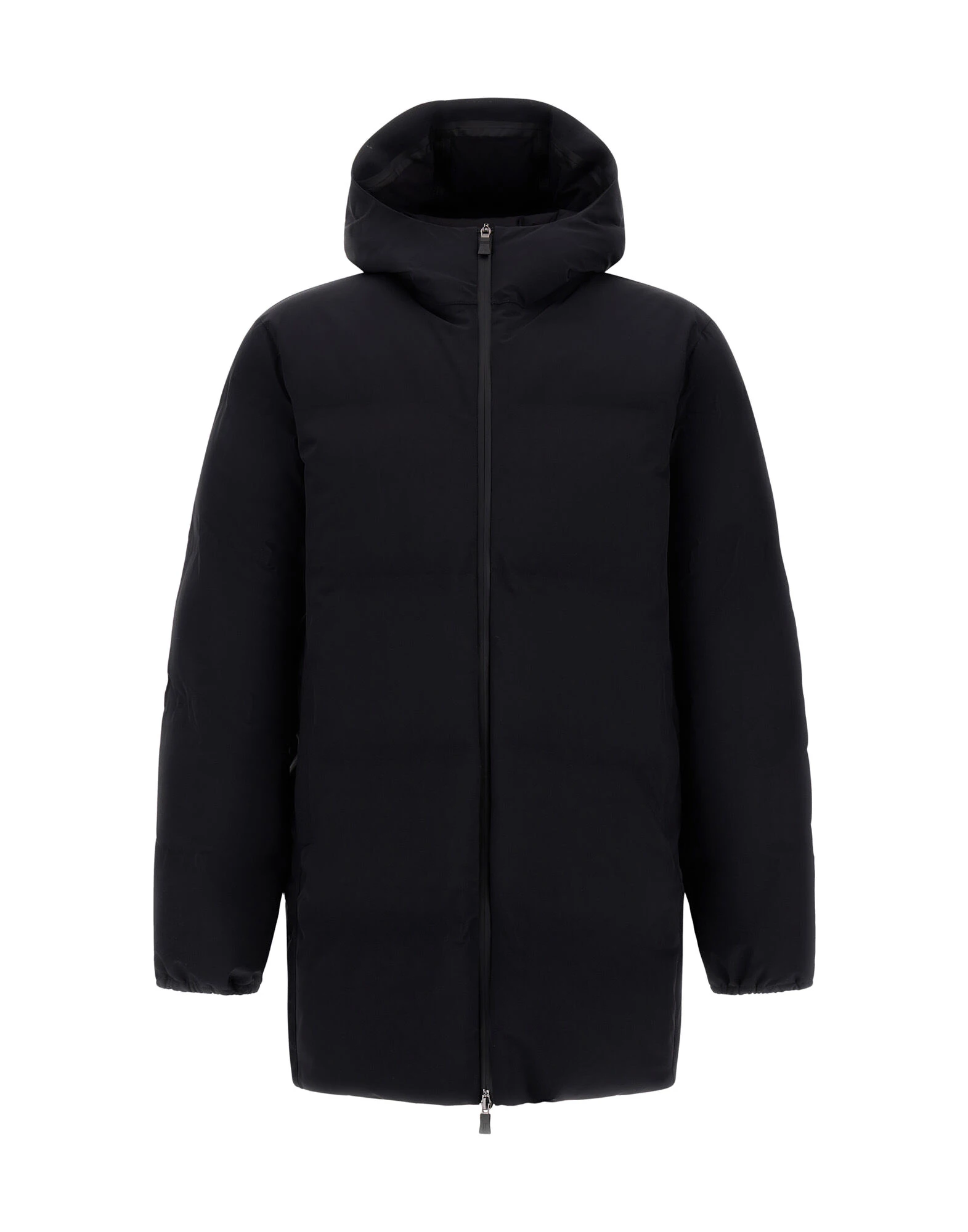 Herno Black Long Jacket in New Impact Herno Black Long Jacket in New Impact | Men's Jackets | Luxury Shoes