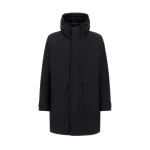 Herno Black Parka in 2-Layer Windstopper | Men's Coats | Luxury Shoes 