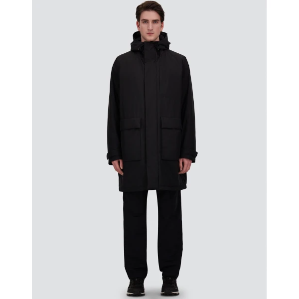 Herno Black Parka in 2-Layer Windstopper | Men's Coats | Luxury Shoes 