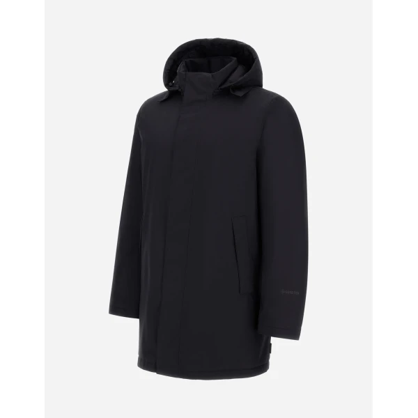 Herno Black Short Parka in 2-Layer Gore-Tex® | Men's Coats | Luxury Shoes 
