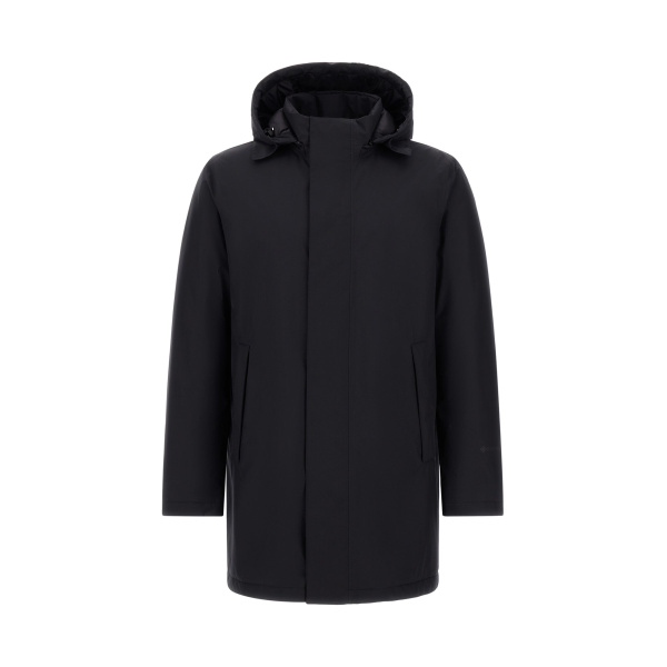 Herno Black Short Parka in 2-Layer Gore-Tex® | Men's Coats | Luxury Shoes 