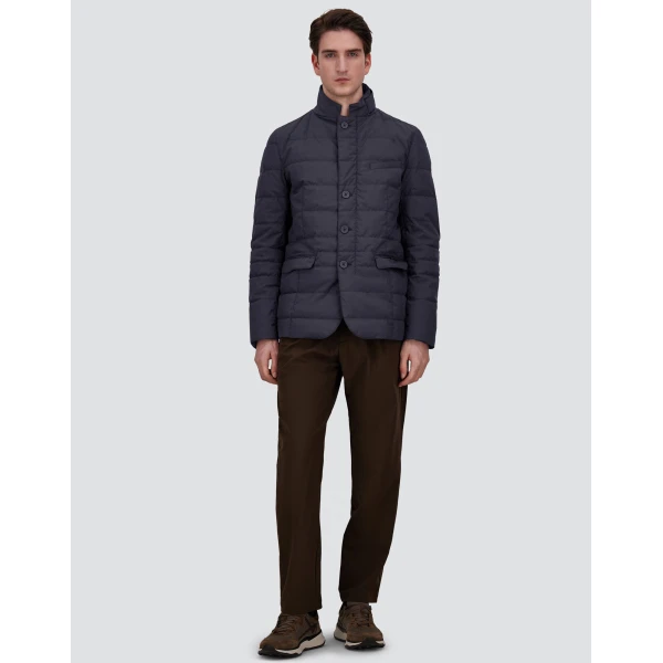 Herno Blue Blazer in 2-Layer Windstopper | Men's Jackets | Luxury Shoes 