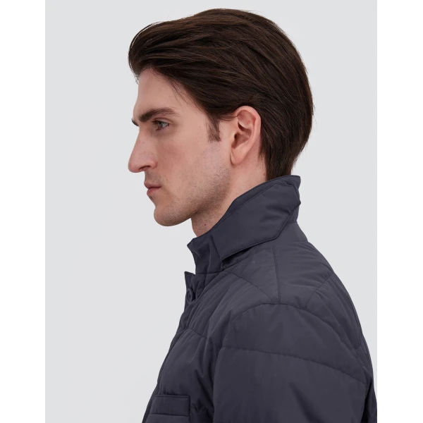 Herno Blue Blazer in 2-Layer Windstopper | Men's Jackets | Luxury Shoes 