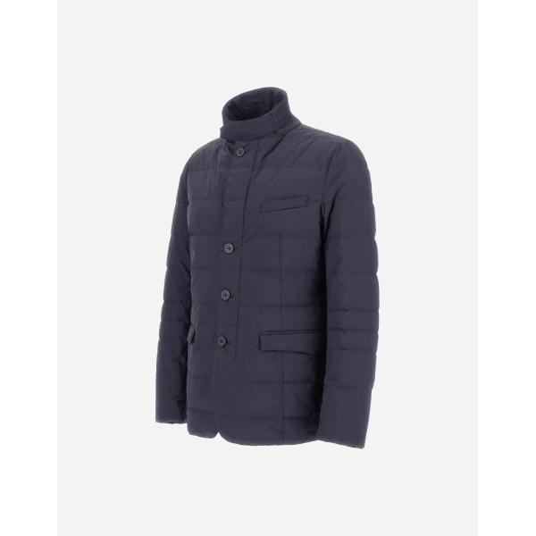 Herno Blue Blazer in 2-Layer Windstopper | Men's Jackets | Luxury Shoes 