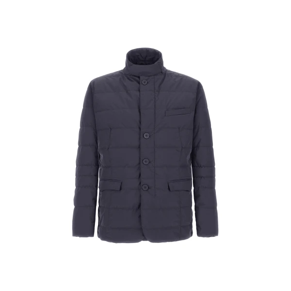 Herno Blue Blazer in 2-Layer Windstopper | Men's Jackets | Luxury Shoes 