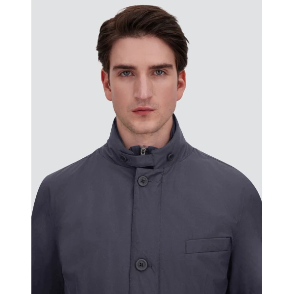 Herno Blue Blazer with Bib in 2-Layer Windstopper | Men's Jackets | Luxury Shoes 
