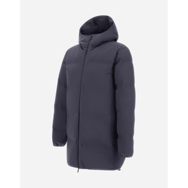 Herno Blue Long Jacket in New Impact | Men's Jackets | Luxury Shoes 
