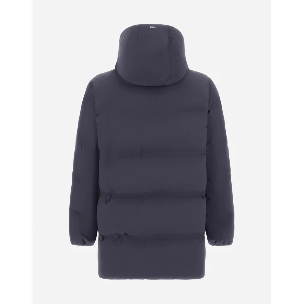 Herno Blue Long Jacket in New Impact | Men's Jackets | Luxury Shoes 