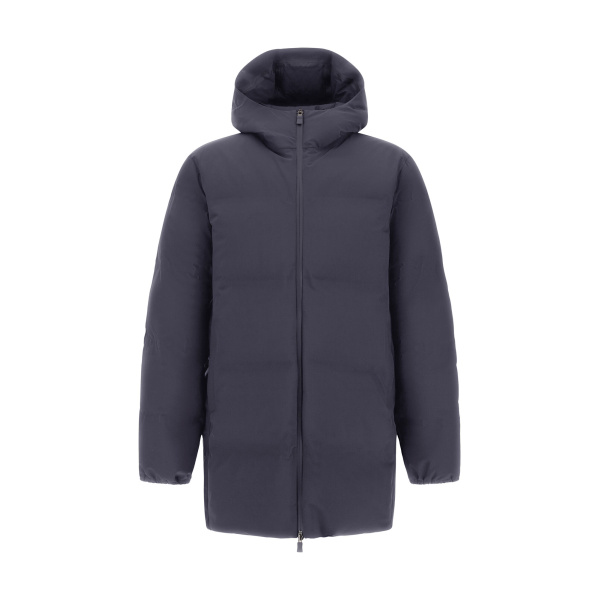 Herno Blue Long Jacket in New Impact | Men's Jackets | Luxury Shoes 