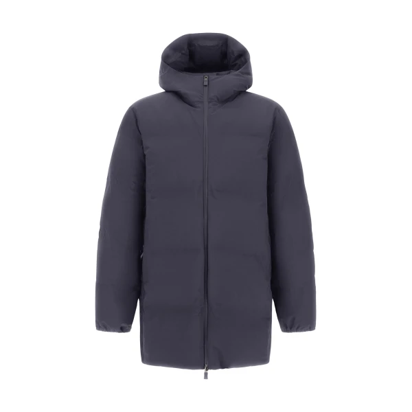 Herno Blue Long Jacket in New Impact | Men's Jackets | Luxury Shoes 