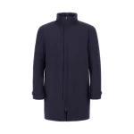 Herno Blue Raincoat in 2-Layer Windstopper | Men's Coats | Luxury Shoes 