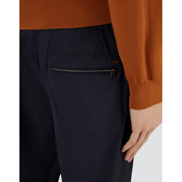 Herno Blue Resort Trousers in Lightweight Stretch Nylon | Men's Trousers | Luxury Shoes 