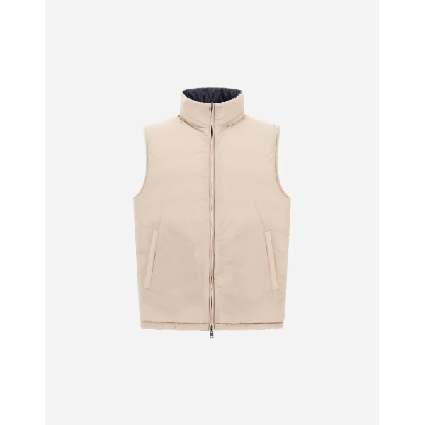 Herno Blue and Chantilly Vest in Nylon Ultralight | Men's Jackets | Luxury Shoes 