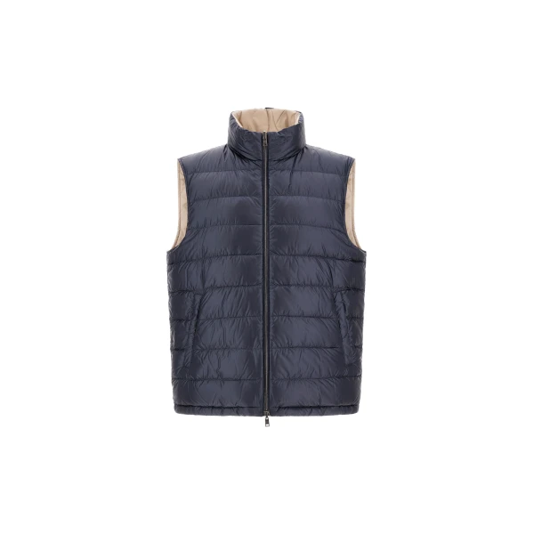Blue and Chantilly Vest in Nylon Ultralight