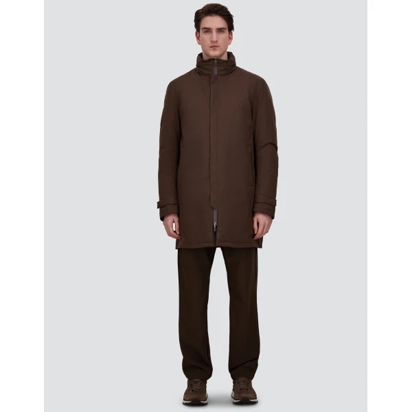 Herno Brown Raincoat in 2-Layer Windstopper | Men's Coats | Luxury Shoes 