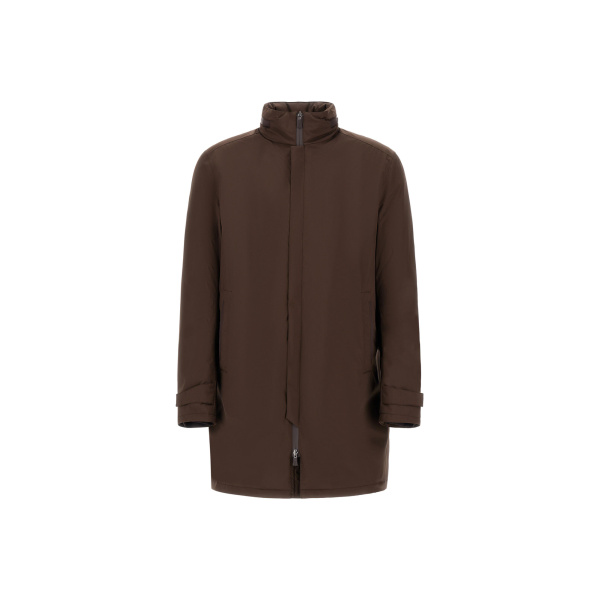 Herno Brown Raincoat in 2-Layer Windstopper | Men's Coats | Luxury Shoes 