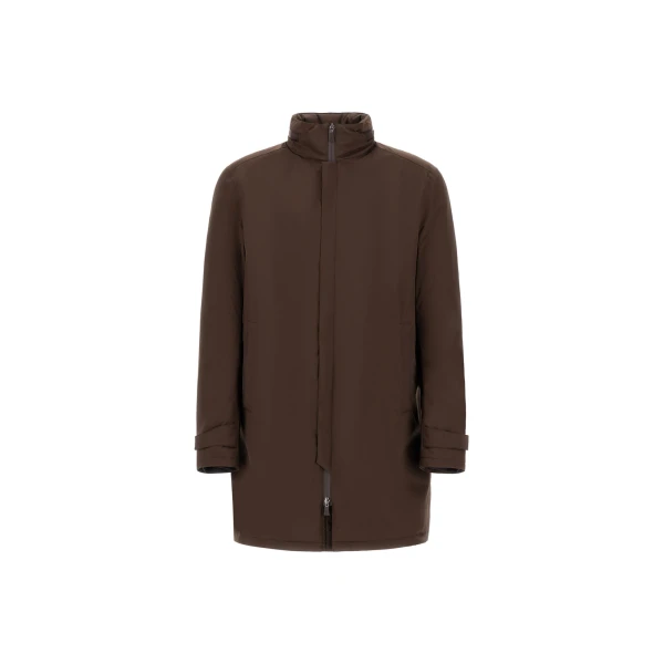 Brown Raincoat in 2-Layer Windstopper