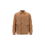 Herno Camel Jacket in Corduroy and Nylon Chamonix | Men's Jackets | Luxury Shoes 