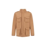Herno Camel Resort Field Jacket in Bouclé Wool and Technical Stretch Fabric | Men's Jackets | Luxury Shoes 