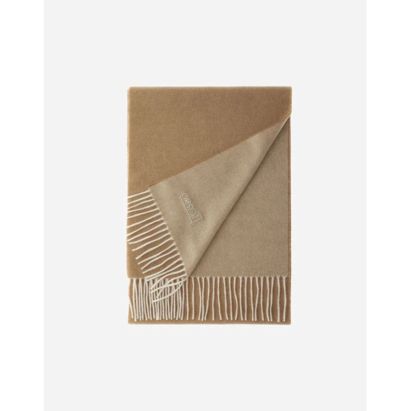 Herno Camel Scarf in Cashmere | Men's Scarves | Luxury Shoes 
