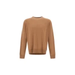 Herno Camel Sweater in Cashmere | Men's Knitwear | Luxury Shoes 